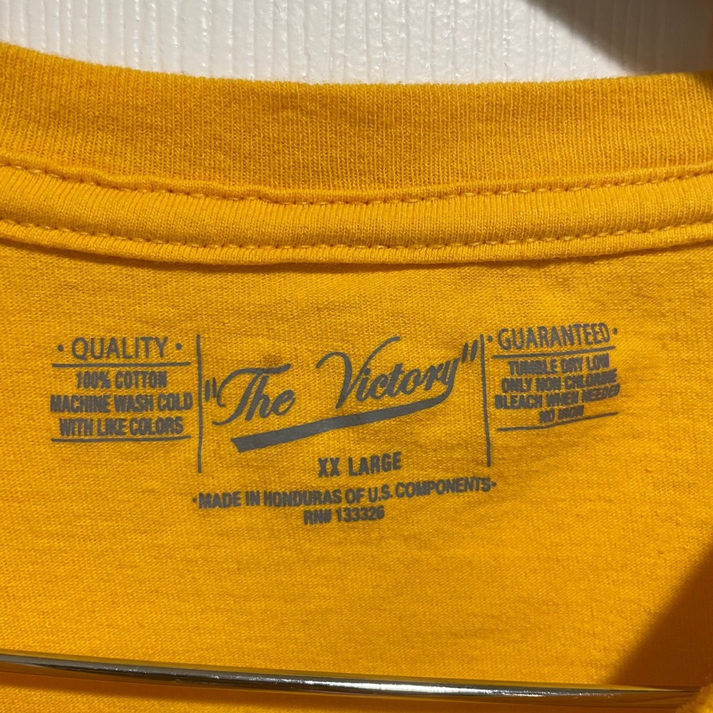ASU Sun Devils Mens Tee XXL Yellow Cotton Graphic The Victory Peach Bowl 2025 - Picture 2 of 6
